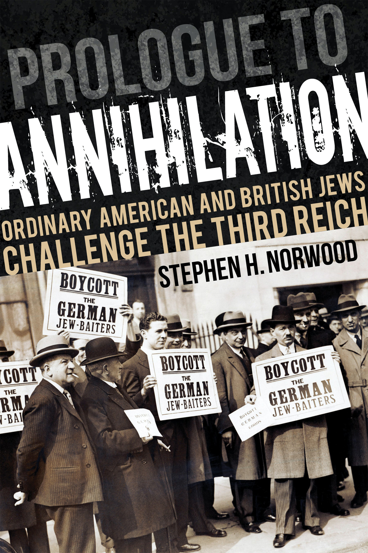 Prologue To Annihilation Ordinary American And British Jews Challenge The Third Reich Stephen H Norwood
