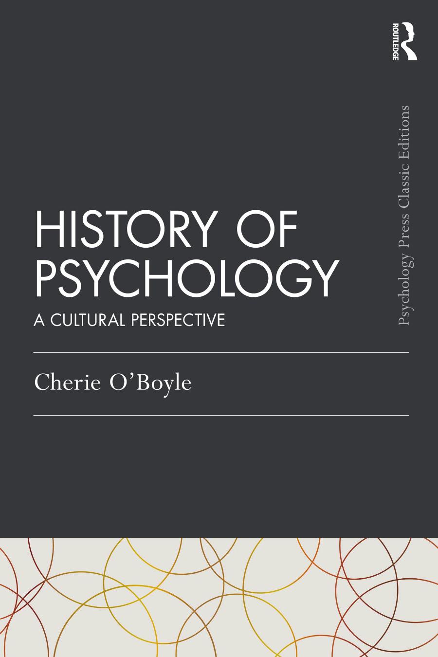 History Of Psychology A Cultural Perspective Cherie Goodenow Oboyle