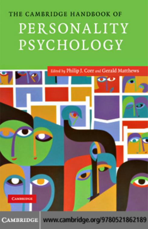 The Cambridge Handbook Of Personality Psychology Philip J Corr Gerald Matthews