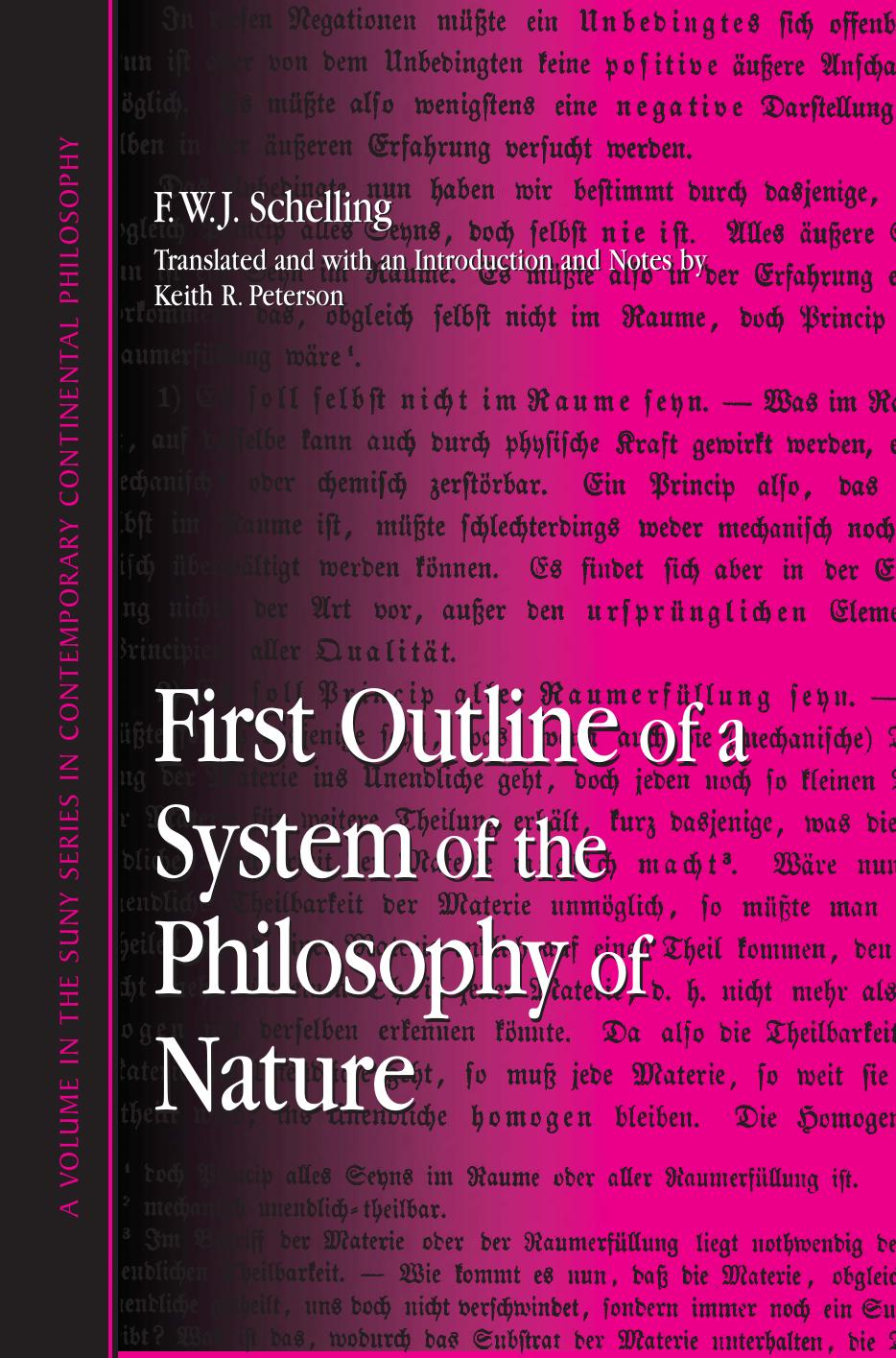 First Outline Of A System Of The Philosophy Of Nature Friedrich Wilhelm Joseph Von Schelling