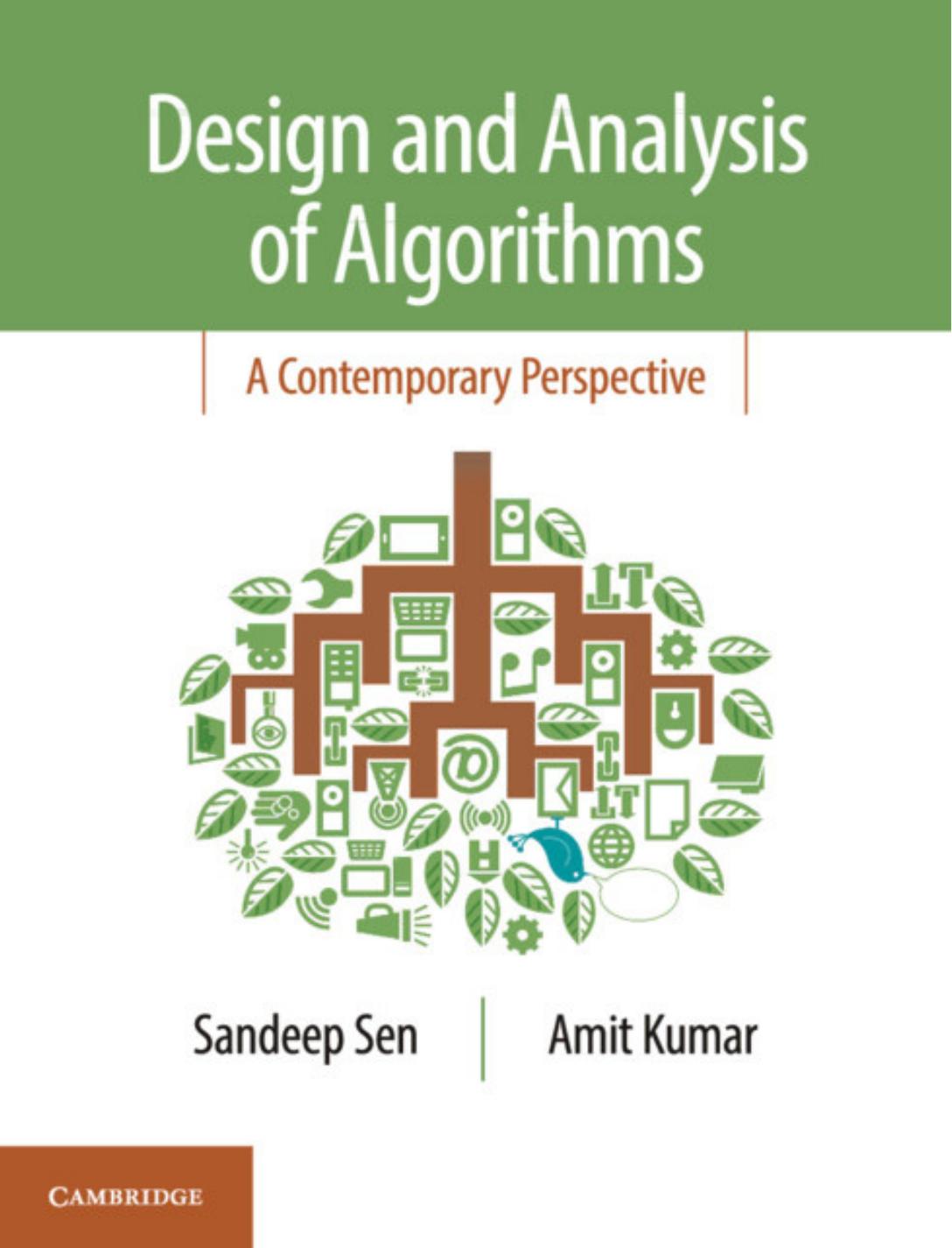 Design And Analysis Of Algorithms A Contemporary Perspective Sandeep Sen Amit Kumar