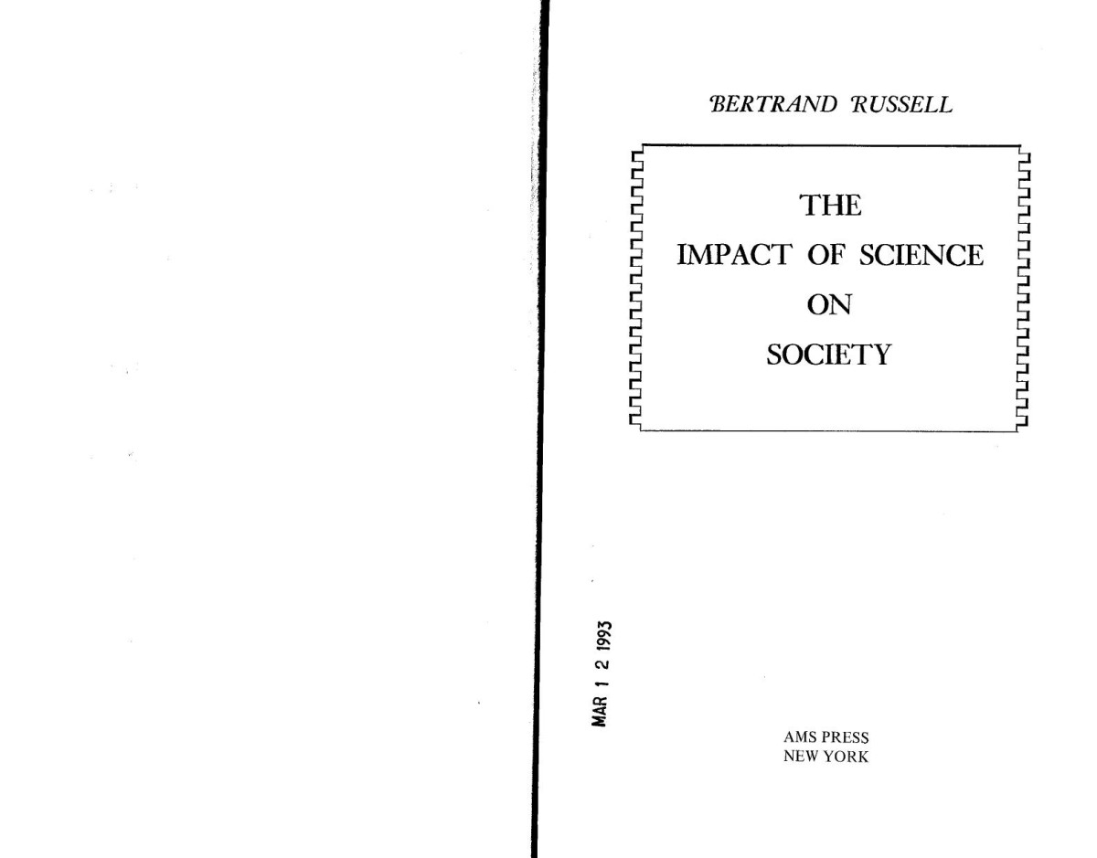 The Impact Of Science On Society Bertrand Russell