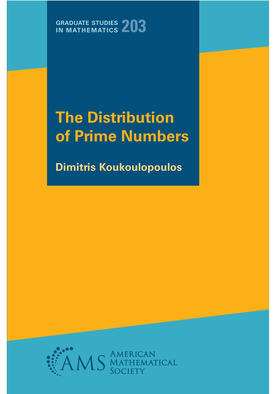 The Distribution Of Prime Numbers Dimitris Koukoulopoulos