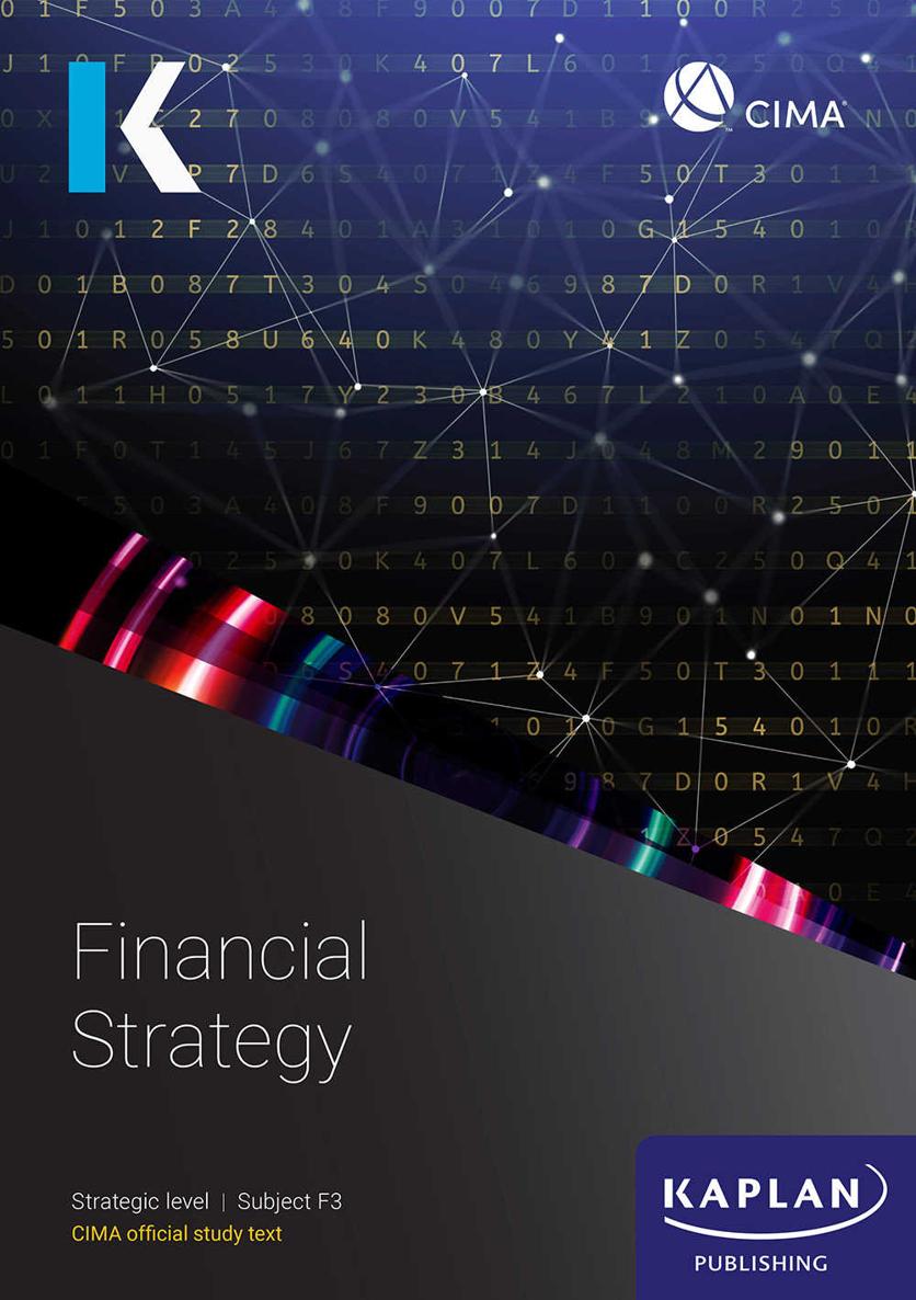 Cima F3 Financial Strategy Kaplan Publishings Content Team