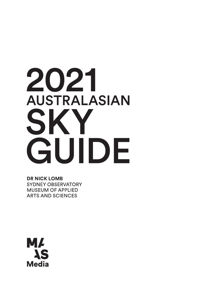 2021 Australasian Sky Guide Nick Lomb