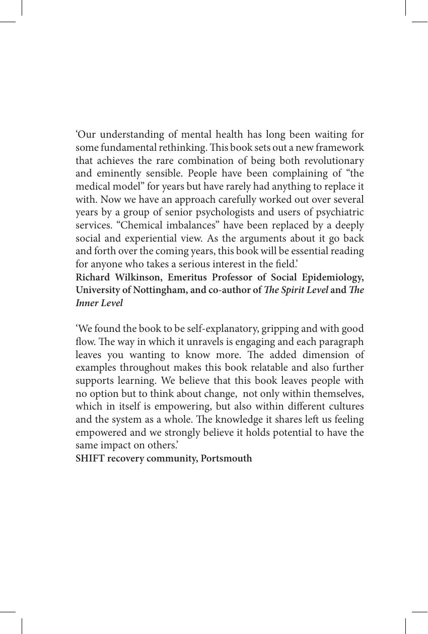 Straight Talking Introduction To The Power Threat Meaning Framework An Alternative To Psychiatric Diagnosis Lucy Boyle Johnstone Mary