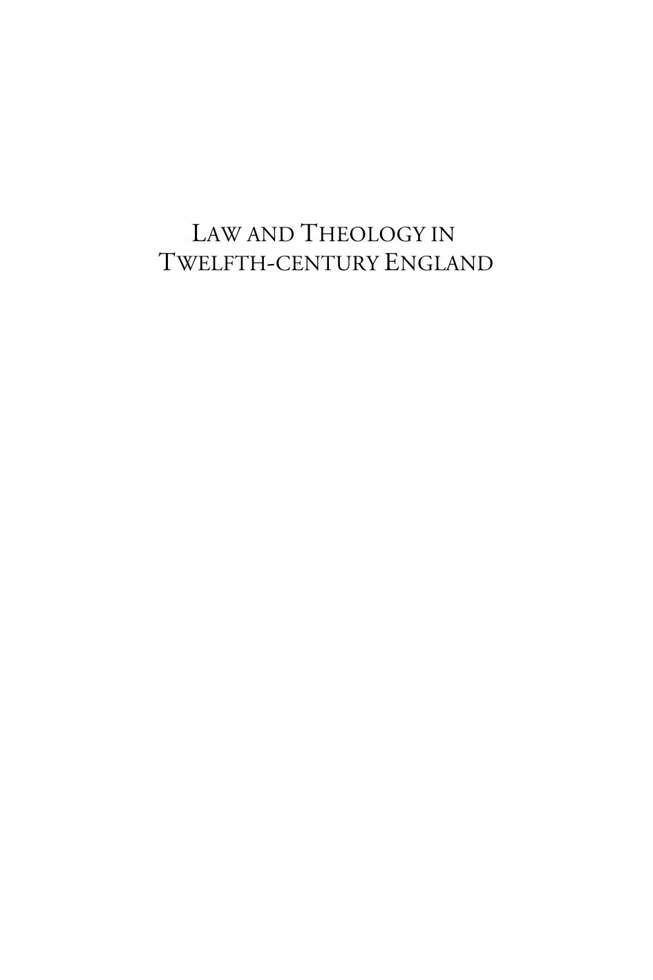 Law And Theology In Twelfthcentury England The Works Of Master Vacarius C11151120c1200 Jason Taliadoros