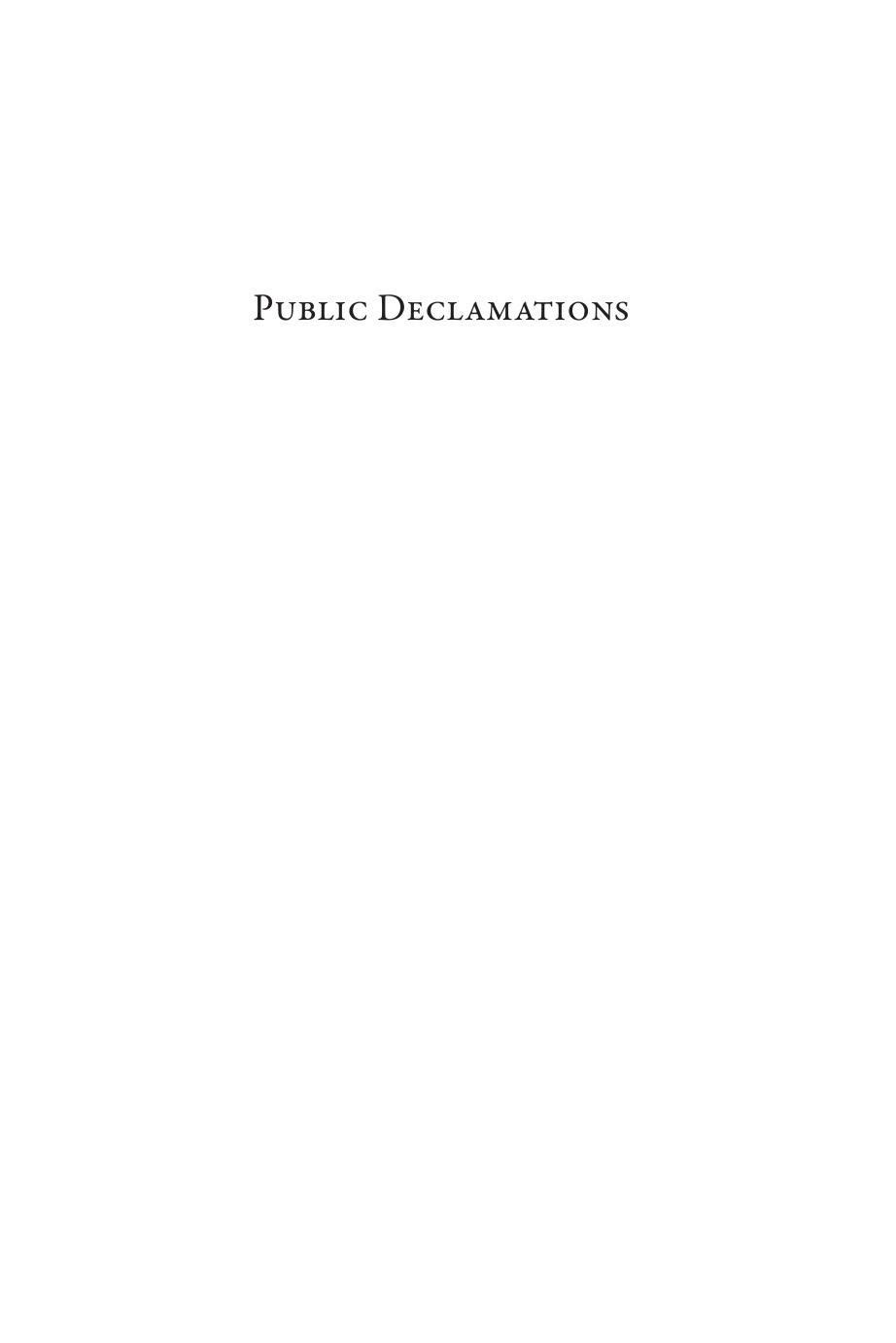 Public Declamations Essays On Medieval Rhetoric Education And Letters In Honour Of Martin Camargo Georgiana Donavin Denise Stodola