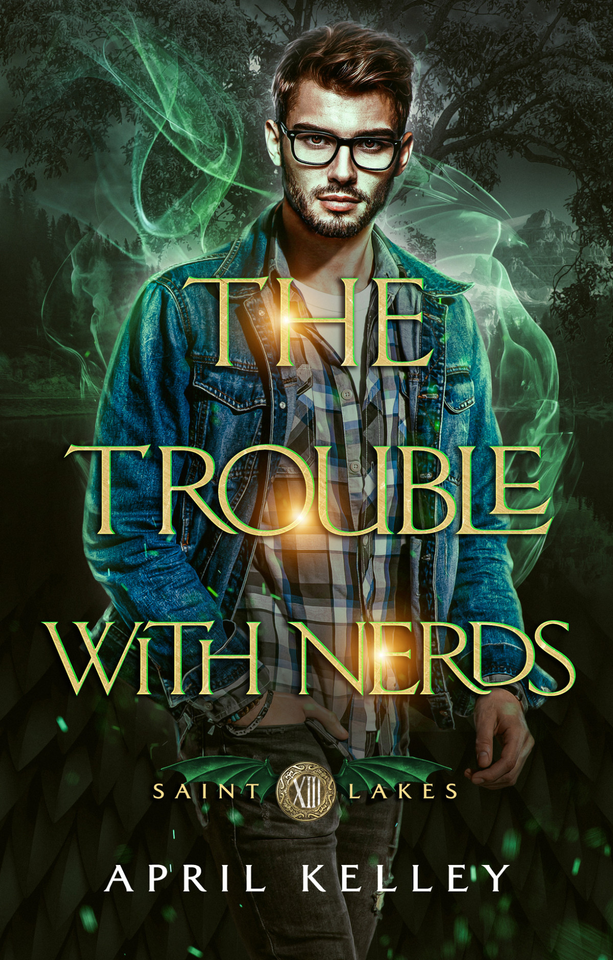 The Trouble With Nerds Saint Lakes 13 A Mm Shifter Paranormal Romance April Kelley