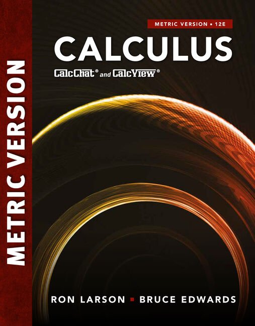 Calculus International Metric Edition 12th Edition 12th Edition Bruce Edwards