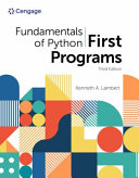 Fundamentals Of Python First Programs Mindtap Course List 3rd Edition 3rd Kenneth A Lambert