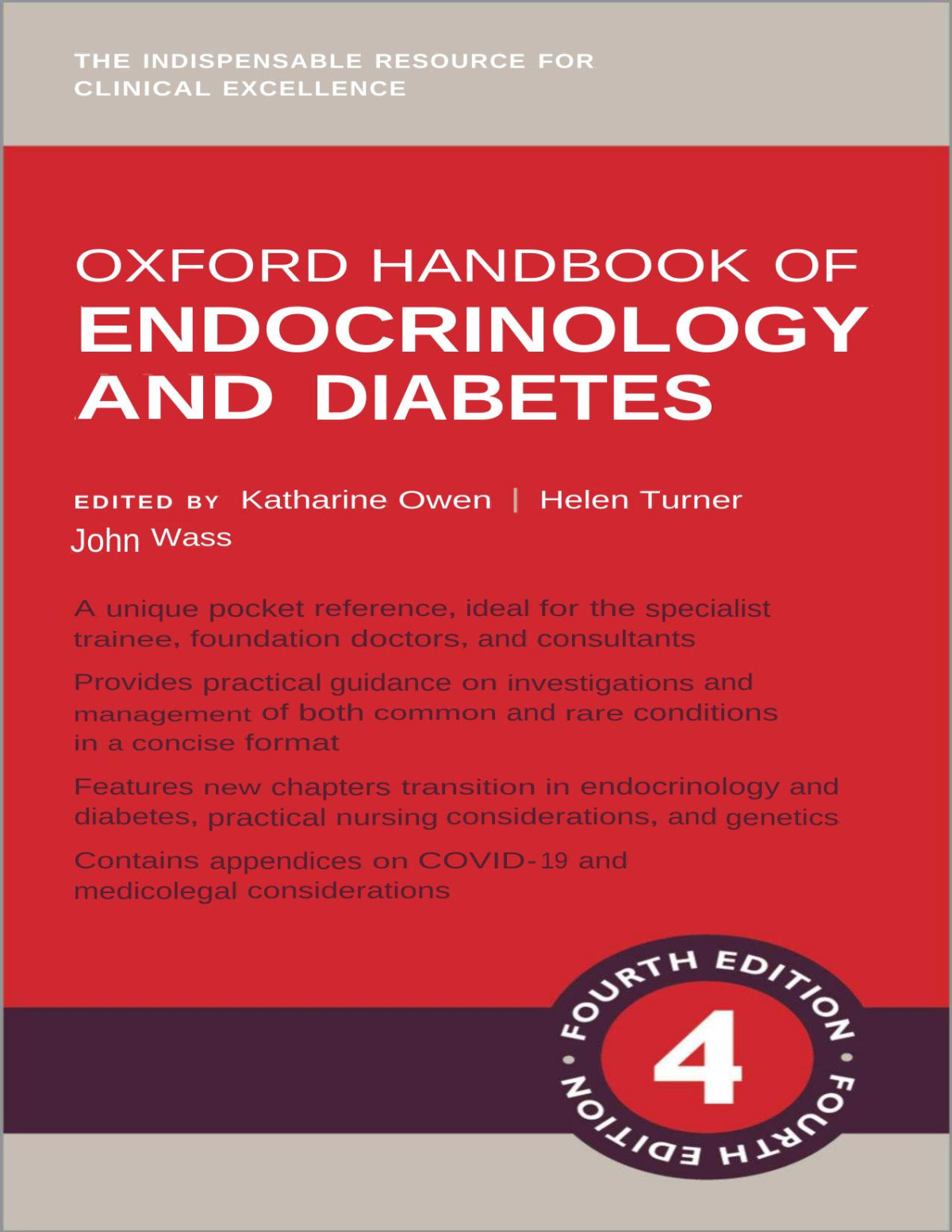 Oxford Handbook Of Endocrinology Diabetes 4e Katharine Owenhelen Turnerjohn Wass