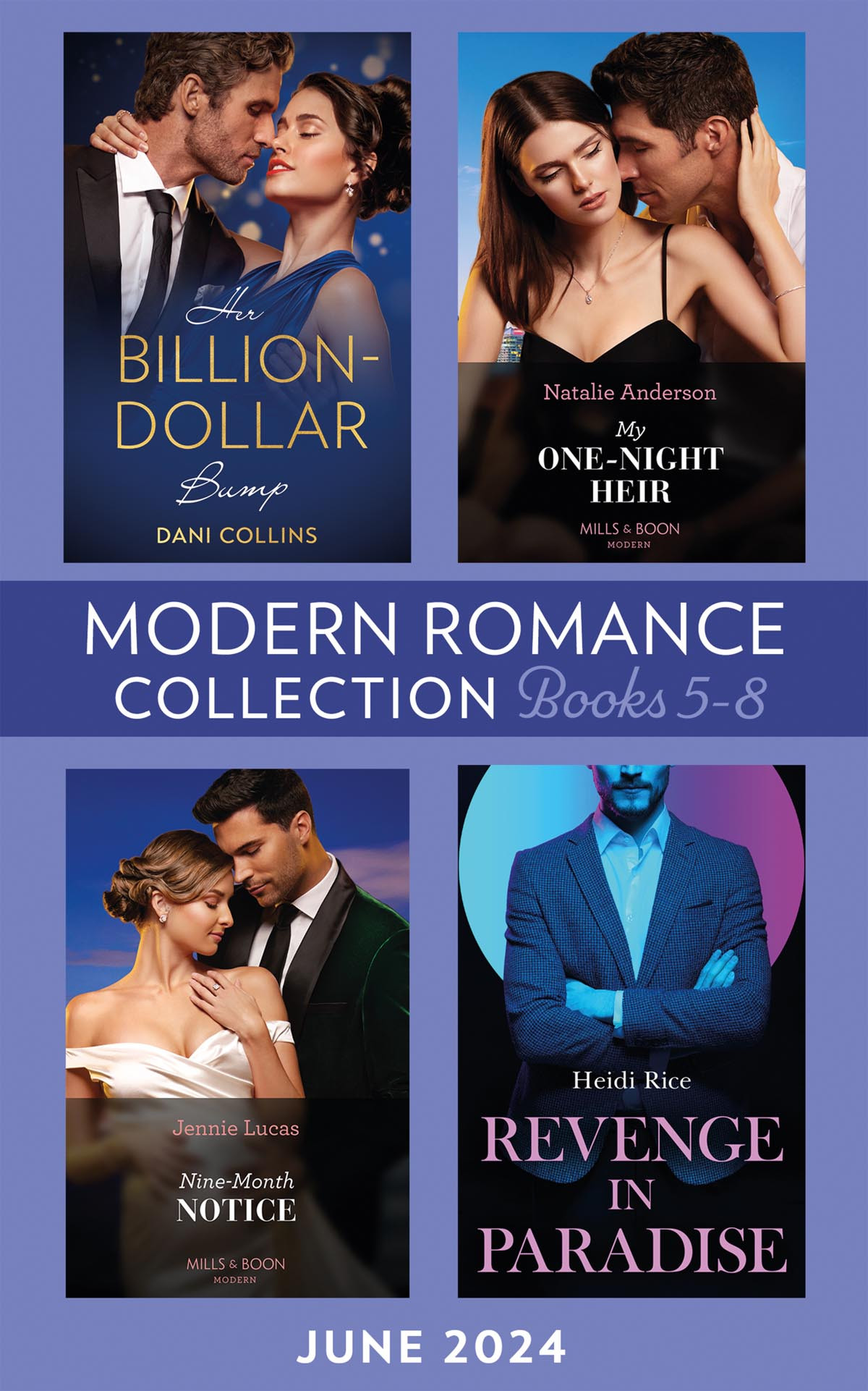 Modern Romance Collection June 2024 Books 58 Dani Collins Natalie Anderson Jennie Lucas Heidi Rice