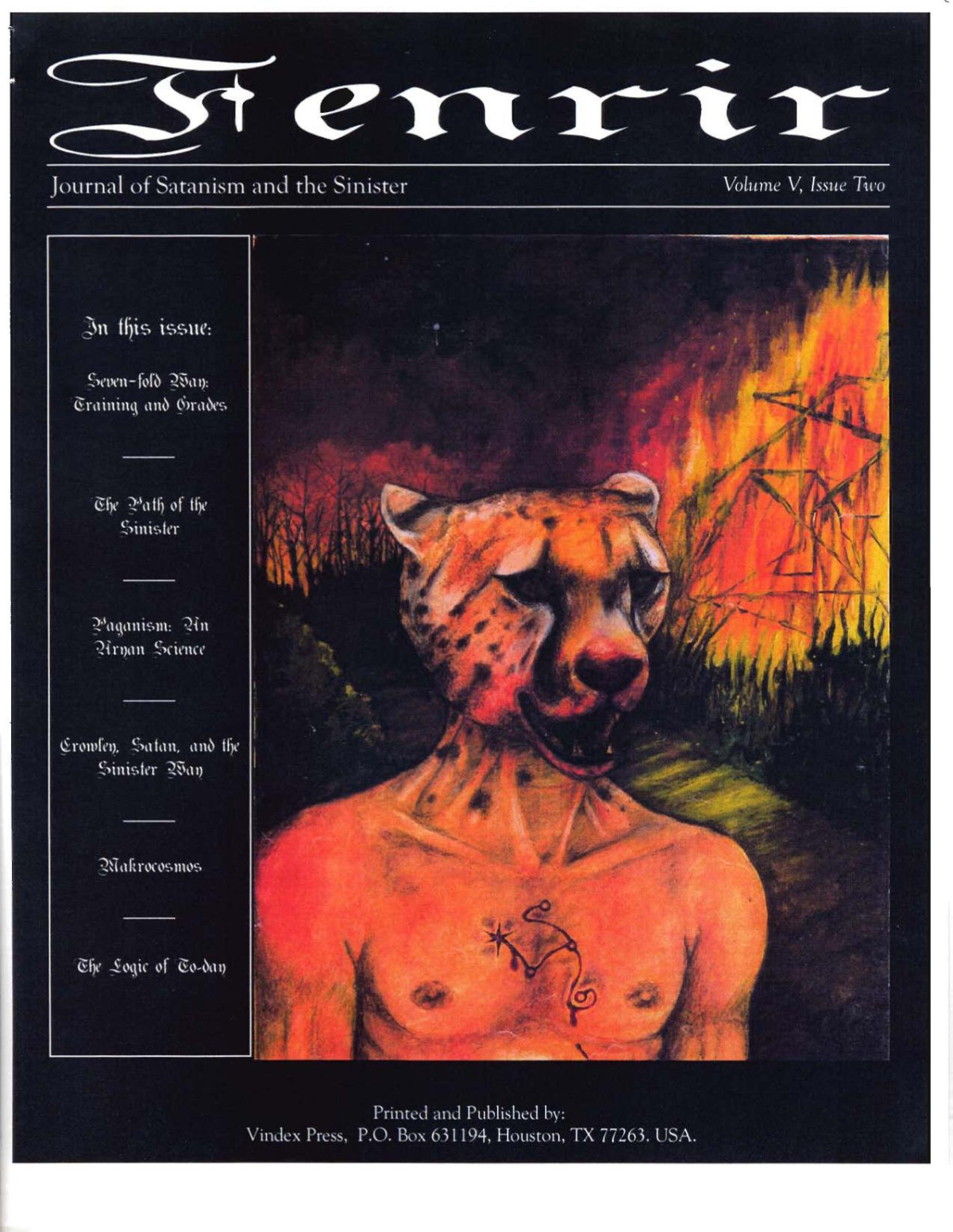 Fenrir Vol 5 No 2 The Order Of Nine Angles