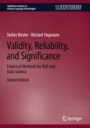 Validity Reliability And Significance Empirical Methods For Nlp And Data Science 2nd Edition 2nd Stefan Riezler