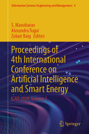 Proceedings Of 4th International Conference On Artificial Intelligence And Smart Energy S Manoharan