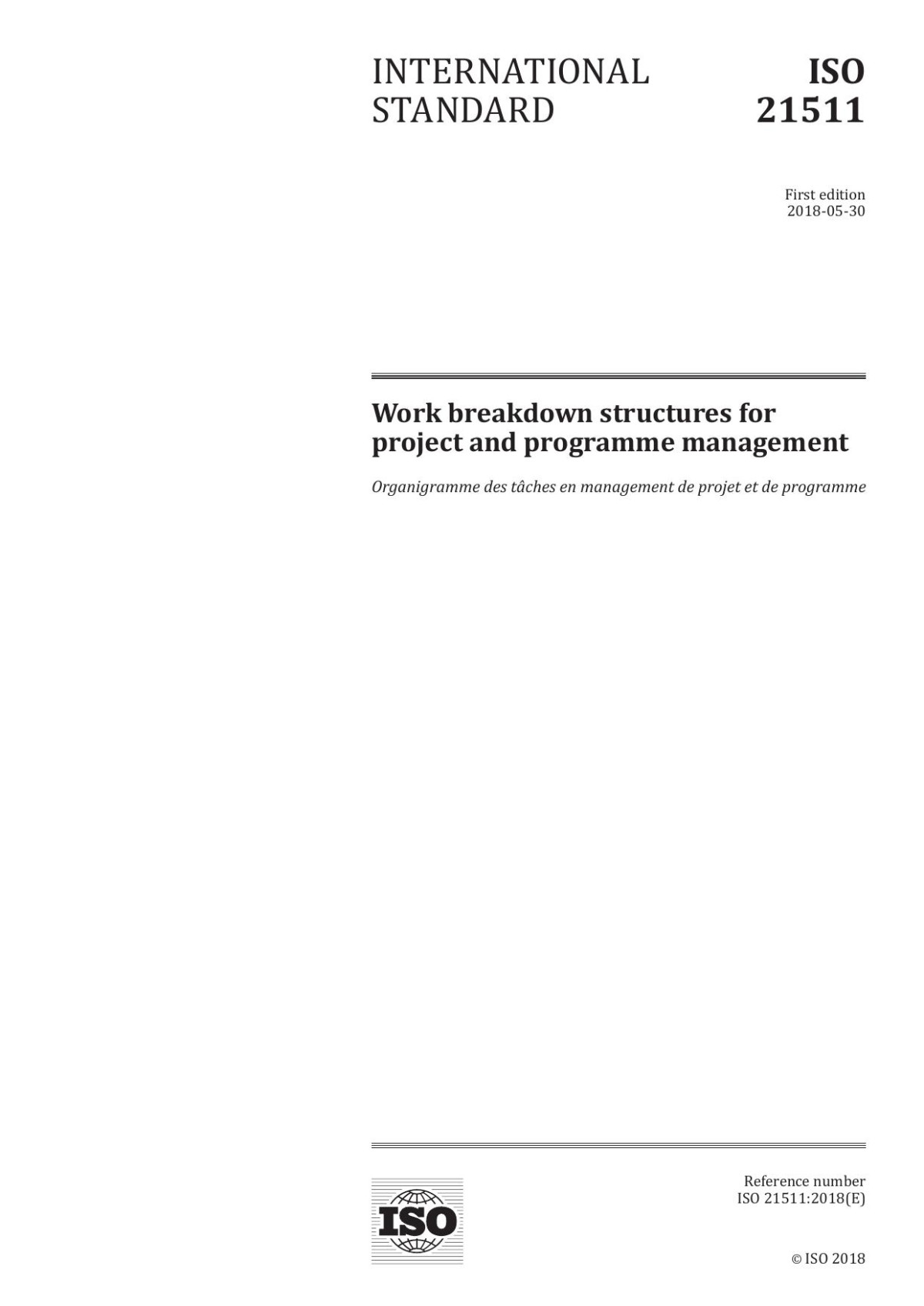 Bs Iso 215112018 1st Edition The British Standards Institution