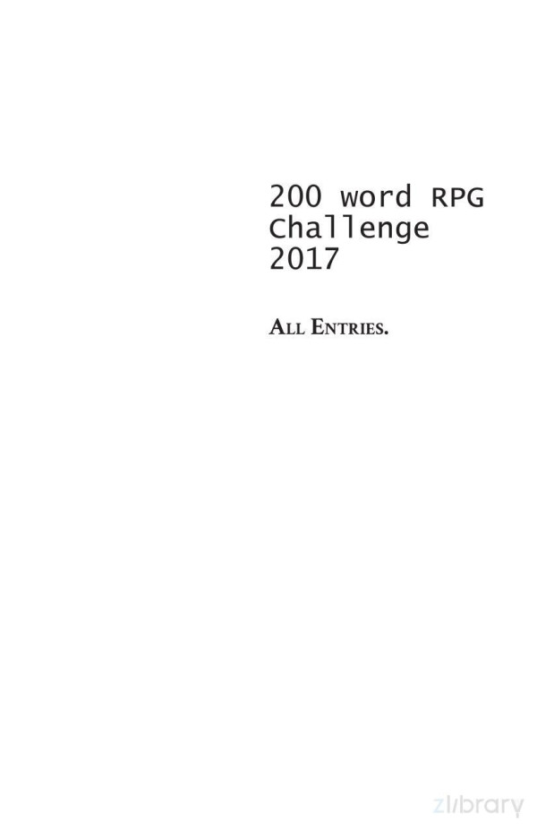 200 Word Rpg Challenge 2017 Edition Jacqueline Bryk Marshall Miller