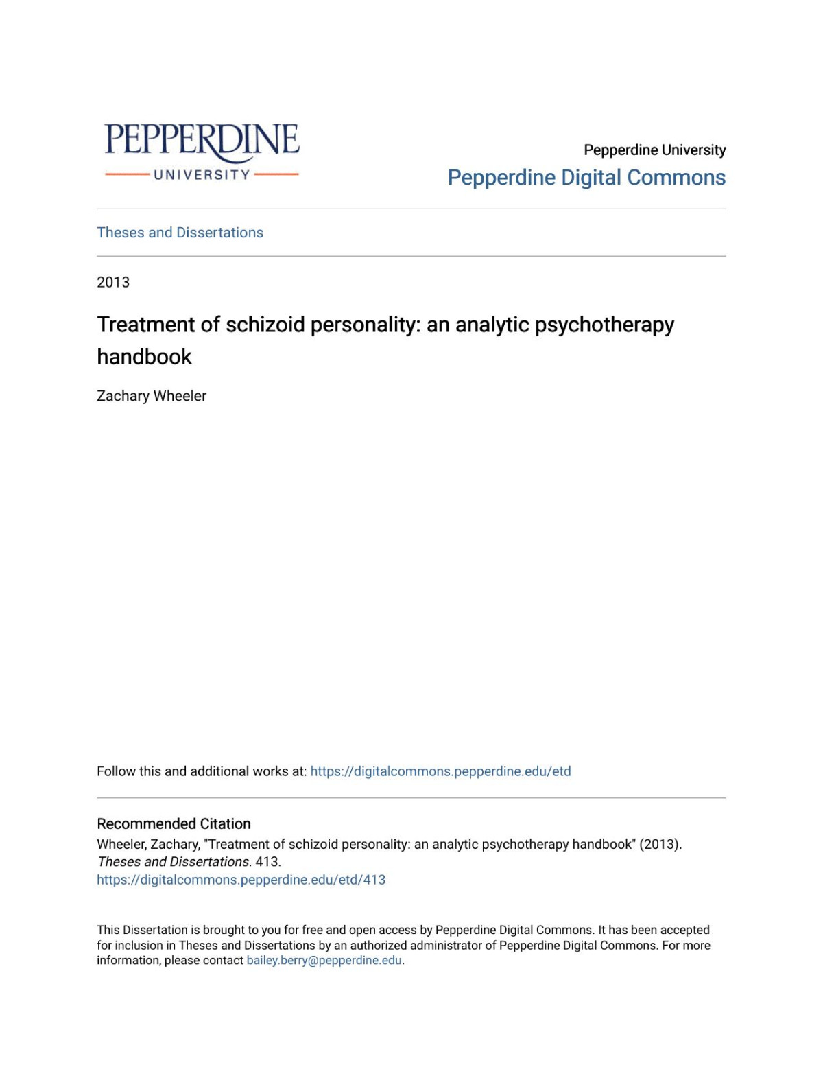 Treatment Of Schizoid Personality An Analytic Psychotherapy Handbook Zachary Wheeler