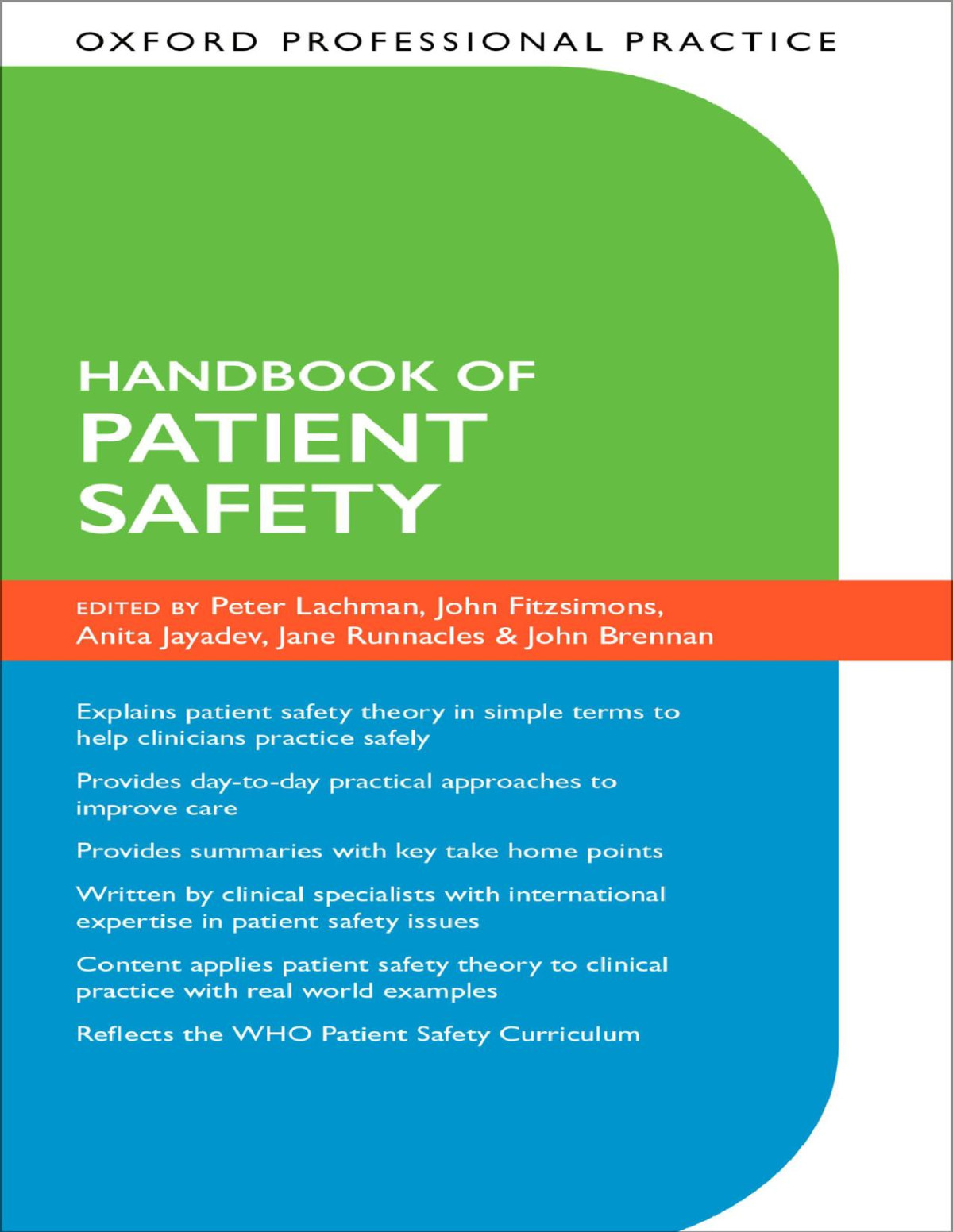 Oxford Professional Practice Handbook Of Patient Safety Lachman