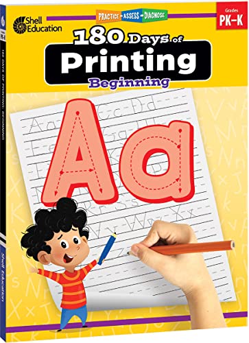 180 Days Of Printing Beginning Practice Assess Diagnose 1st Edition Shell Education