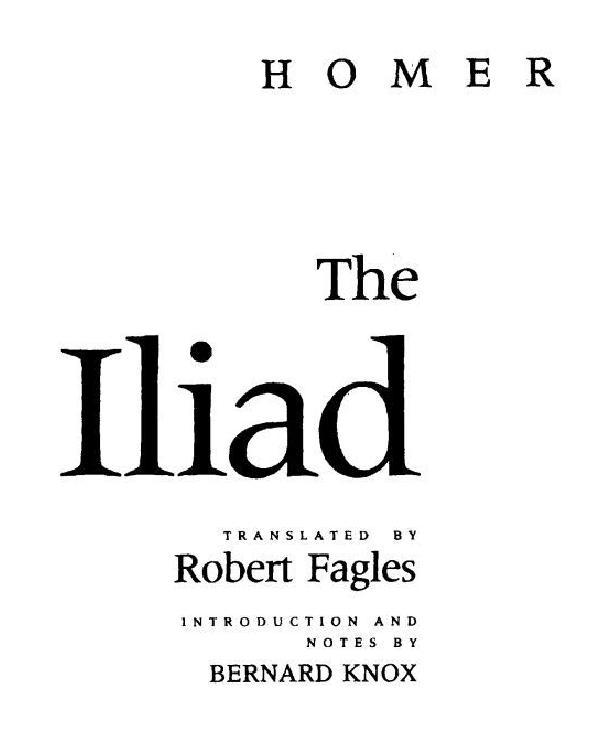 The Iliad Homer