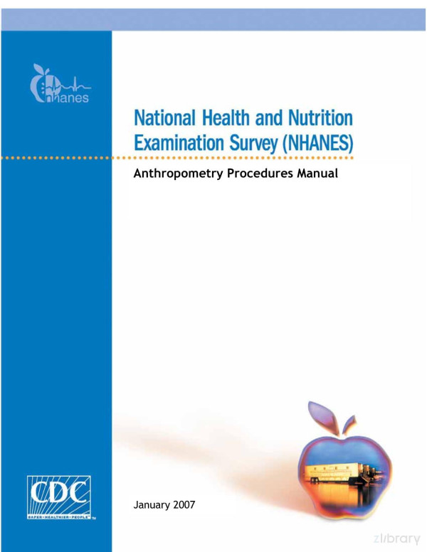 National Health And Nutrition Examination Survey Anthropometry Procedures Manual Cdc