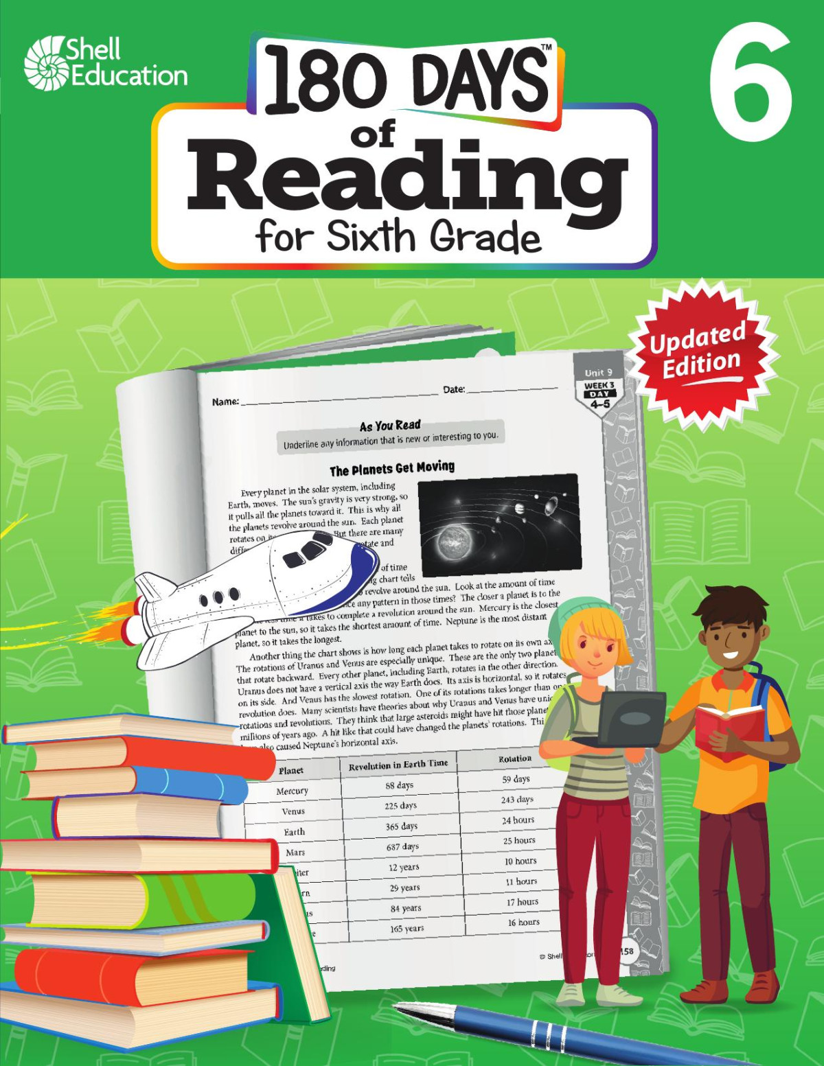 180 Days Of Reading For Sixth Grade Practice Assess Diagnose Joe Rhatigan