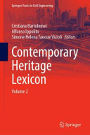Contemporary Heritage Lexicon Volume 2 Cristiana Bartolomei