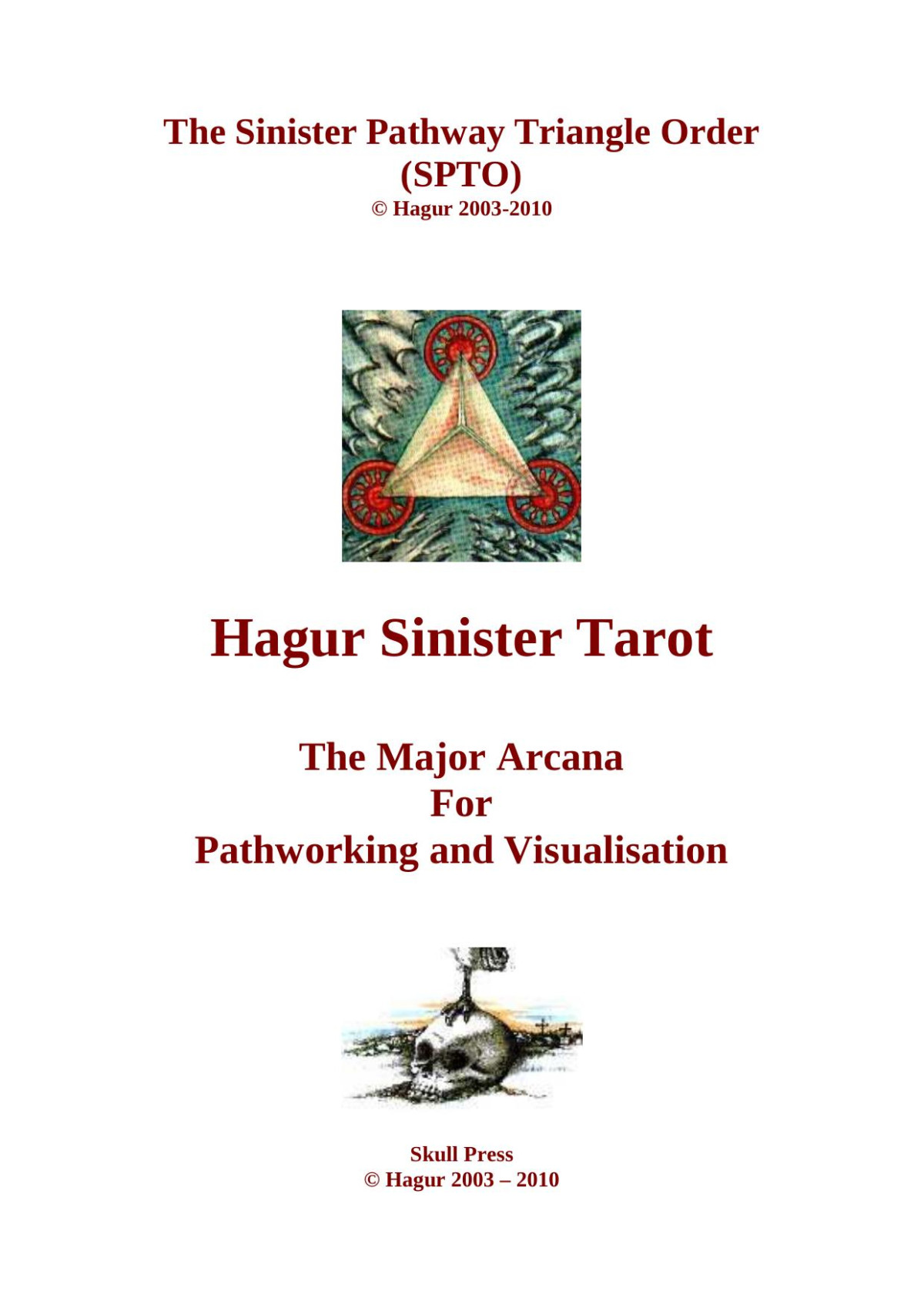 Hagur Sinister Tarot The Major Arcana For Pathworking And Visualisation Hagur