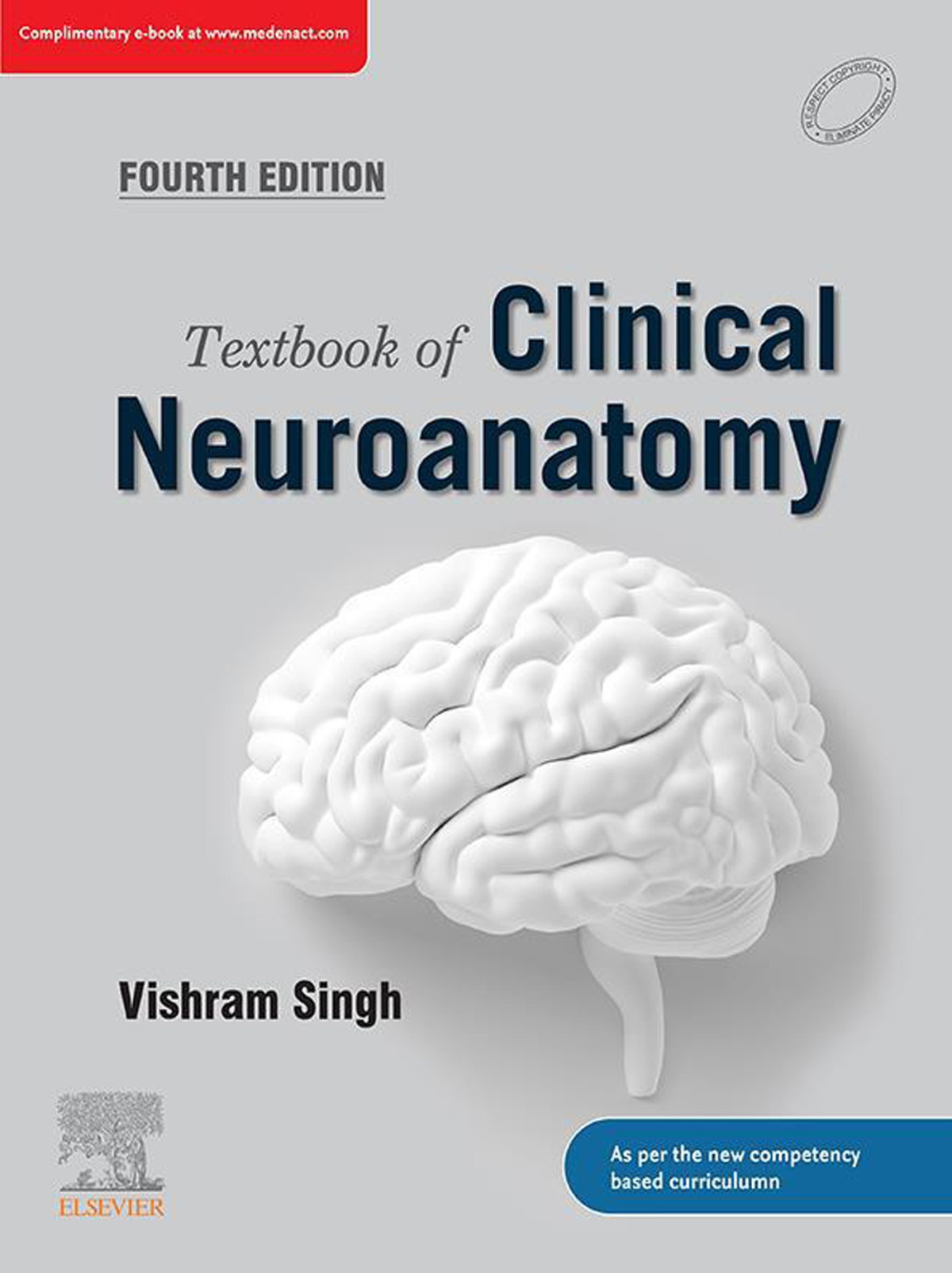Textbook Of Clinical Neuroanatomyebook 4th Edition Vishram Singh
