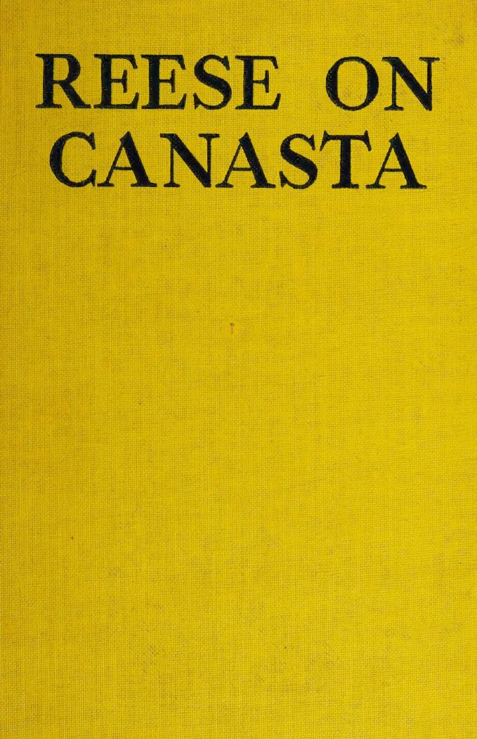 Reese On Canasta Terence Reese