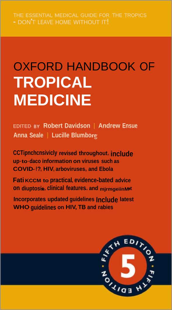 Oxford Handbook Of Tropical Medicine 5th Ed 5th Edition Robert Davidsonandrew J Brentanna C Sealelucille Blumberg