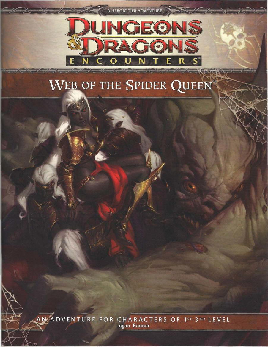 Web Of The Spider Queen An Adventure For Characters Of 1st3rd Level Encounters 4e Wizards Of The Coast