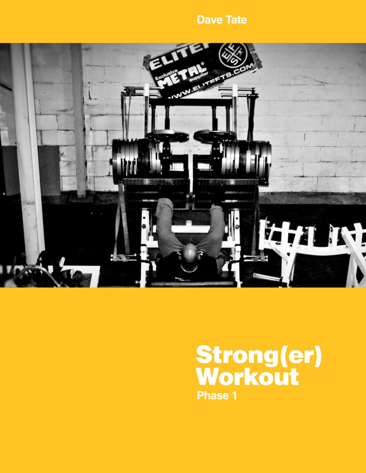 Stronger Workout Phase 1 Dave Tate