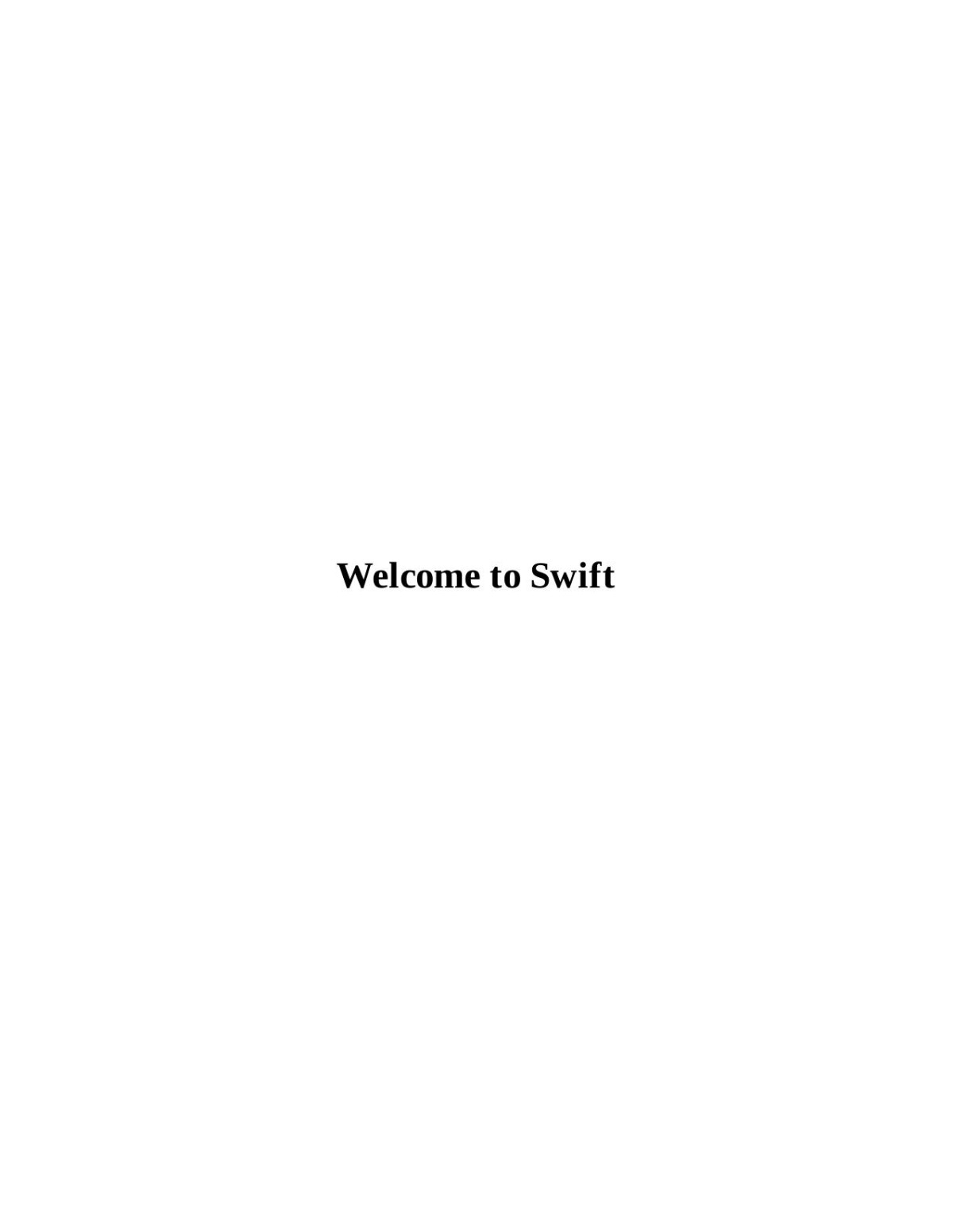 The Swift Programming Language Swift 21 Apple Inc