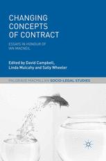 Changing Concepts Of Contract Essays In Honour Of Ian Macneil David Campbell