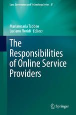 The Responsibilities Of Online Service Providers 1st Edition Mariarosaria Taddeo