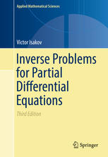 Inverse Problems For Partial Differential Equations 3rd Edition Victor Isakov Auth