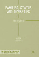 Families Status And Dynasties 16002000 1st Edition Riitta Jallinoja Auth