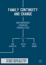 Family Continuity And Change Contemporary European Perspectives 1st Edition Vida Esnuityt