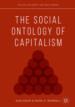 The Social Ontology Of Capitalism 1st Edition Daniel Krier Mark P Worrell Eds