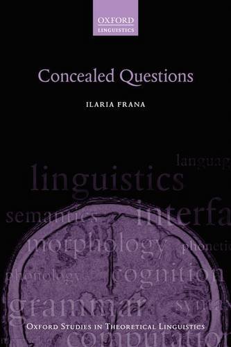 Concealed Questions 1st Edition Frana Ilaria