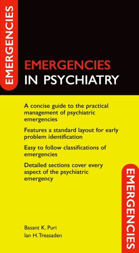 Emergencies In Psychiatry 1st Edition Puri Basant K Treasaden