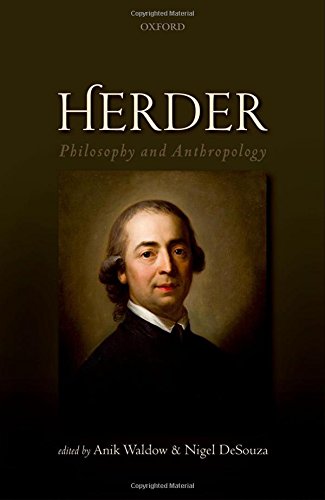 Herder Philosophy And Anthropology 1st Edition Anik Waldow Nigel Desouza