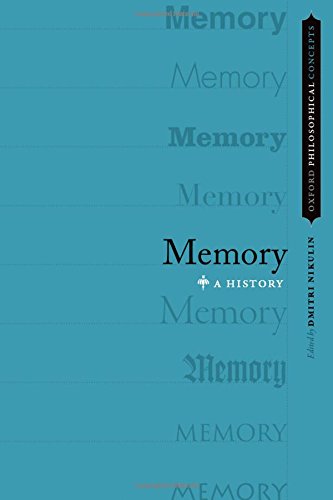 Memory A History 1st Edition Nikulin Dmitri