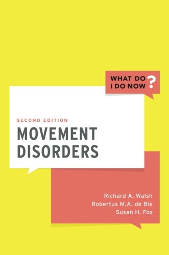 Movement Disorders 2nd Edition Bie Robertus M A De Fox Susan H Walsh