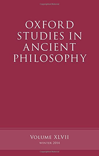Oxford Studies In Ancient Philosophy Volume Xlvii 1st Edition Inwood