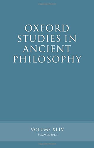 Oxford Studies In Ancient Philosophy Volume Xliv 1st Edition Inwood