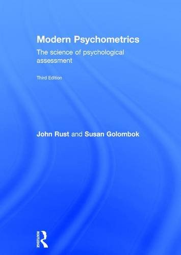 Modern Psychometrics The Science Of Psychological Assessment 3rd Edition John Rust